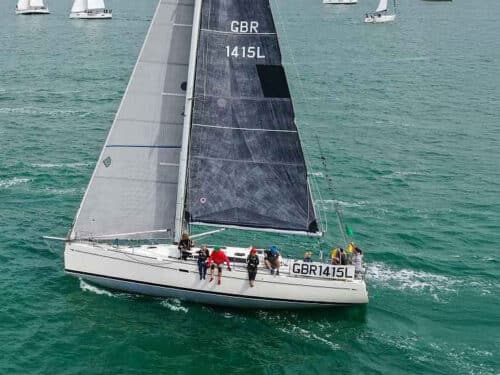 Crew space on Elan 410 - Mad Dash for Cork Week 2026