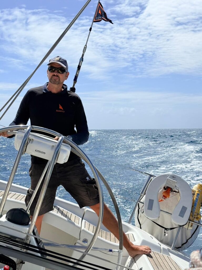 First 47.7 Kali - helm blue waters offshore