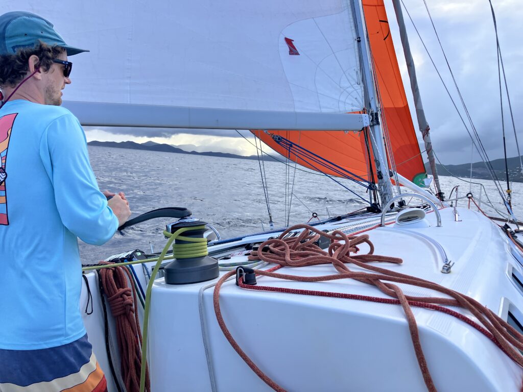 First 47.7 Kali - Crew at winch