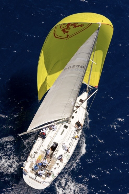 First 47.7 Kali - Ariel shot under spinnaker