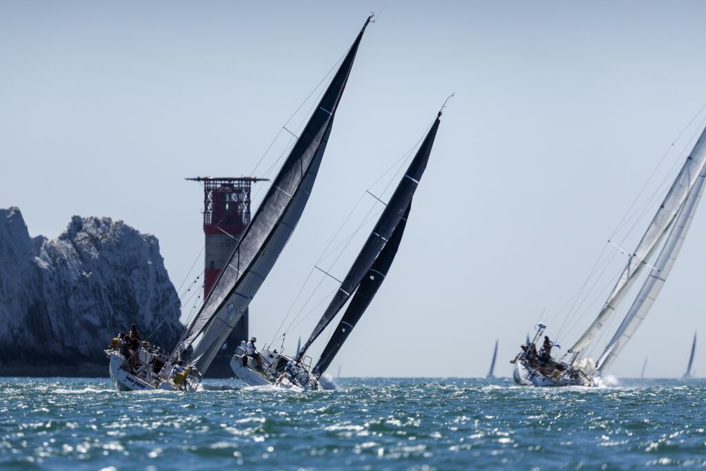 Elan 410 - Mad Dash Exiting the Solent