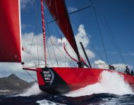 Sailing Poland VOR 65 St Maarten Regatta Spinnaker up